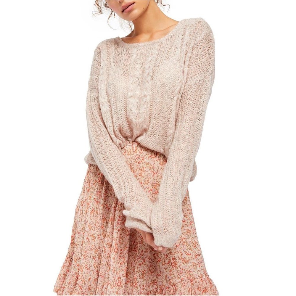 Free People NEW Ultra-Lightweight Semi-Sheer Top M